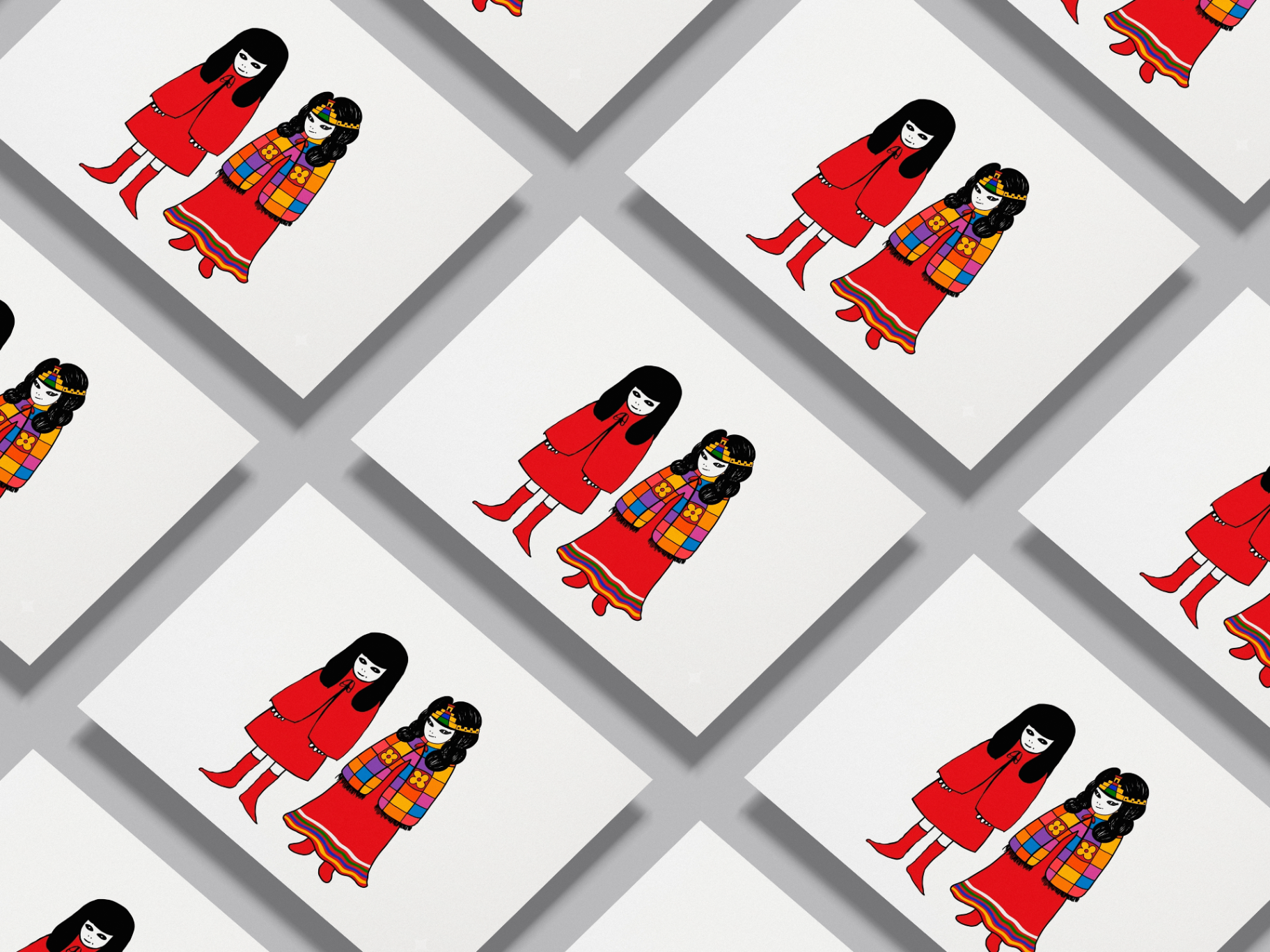 Hermanitas a través del océano — Print